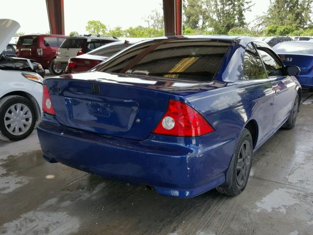 1HGEM21164L041610 - 2004 HONDA CIVIC DX V BLUE photo 4