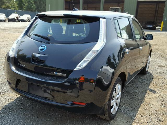 1N4AZ0CP2DC426088 - 2013 NISSAN LEAF S BLACK photo 4