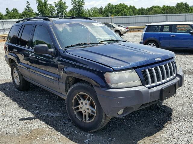 1J4GW48N14C404377 - 2004 JEEP GRAND CHER BLUE photo 1