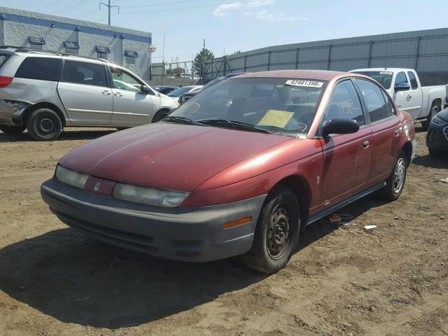 1G8ZF5288VZ176927 - 1997 SATURN SL MAROON photo 2