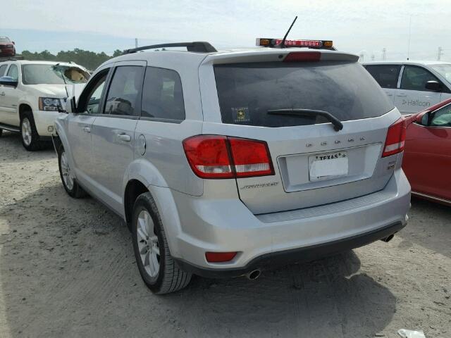 3C4PDCBG2ET210558 - 2014 DODGE JOURNEY SX SILVER photo 3