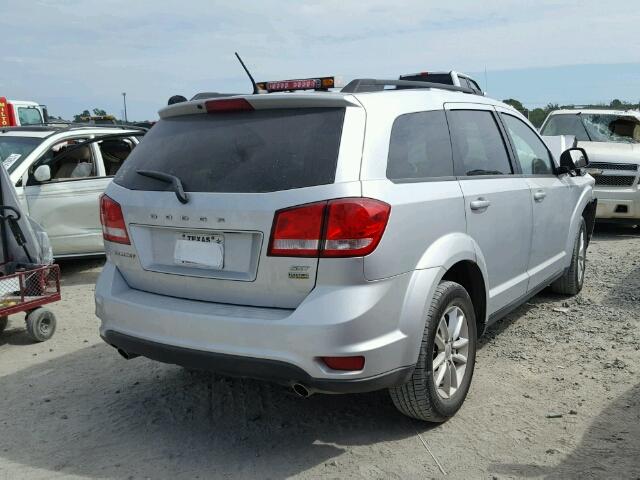 3C4PDCBG2ET210558 - 2014 DODGE JOURNEY SX SILVER photo 4