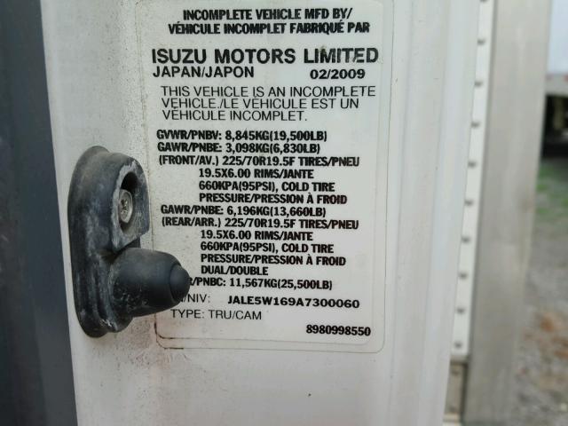 JALE5W169A7300060 - 2010 ISUZU NRR WHITE photo 10