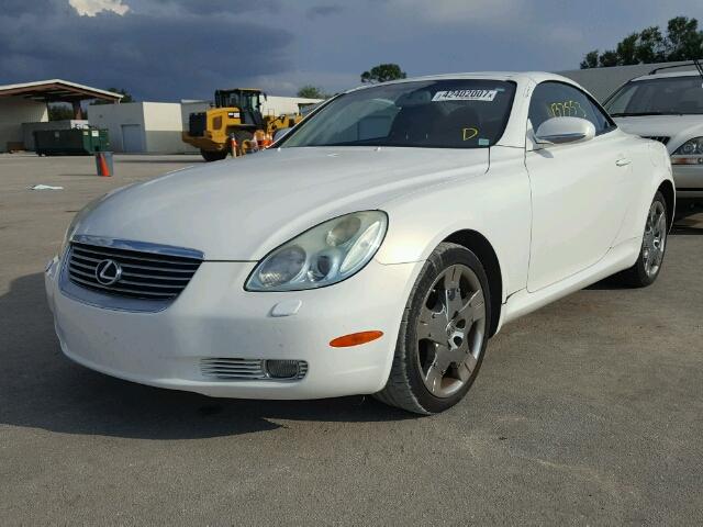 JTHFN48Y550065963 - 2005 LEXUS SC WHITE photo 2