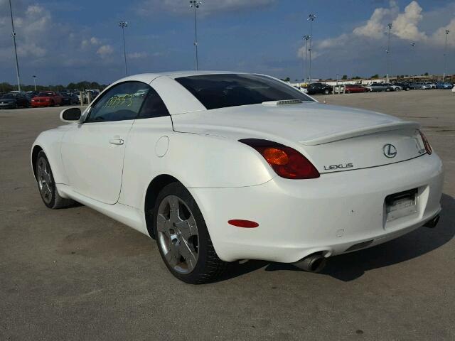 JTHFN48Y550065963 - 2005 LEXUS SC WHITE photo 3