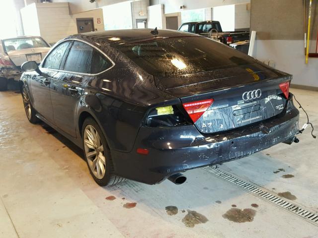 WAU2GAFC5CN087801 - 2012 AUDI A7 PRESTIG BLUE photo 3