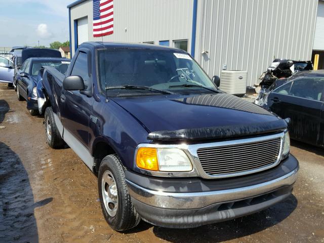 2FTRF17204CA80210 - 2004 FORD F-150 HERI BLUE photo 1