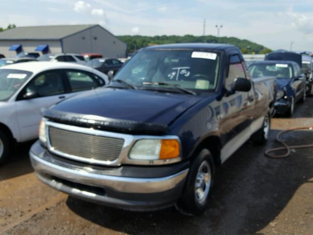 2FTRF17204CA80210 - 2004 FORD F-150 HERI BLUE photo 2