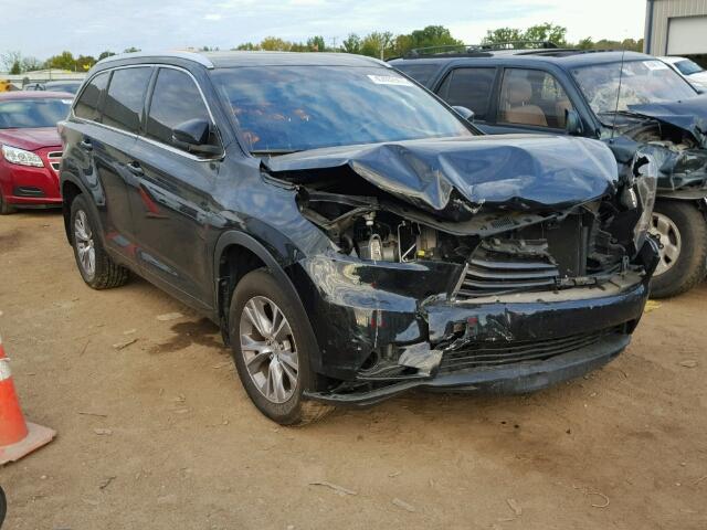 5TDJKRFH5ES025674 - 2014 TOYOTA HIGHLANDER BLACK photo 1