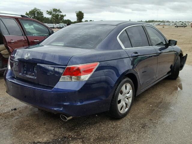 1HGCP26738A003202 - 2008 HONDA ACCORD BLUE photo 4