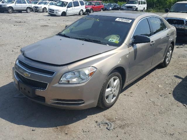1G1ZG57B38F238045 - 2008 CHEVROLET MALIBU LS თაფლისფერი ფოტო 2