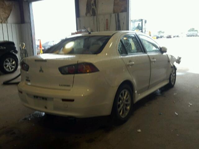 JA32U2FU5BU038479 - 2011 MITSUBISHI LANCER ES/ WHITE photo 4