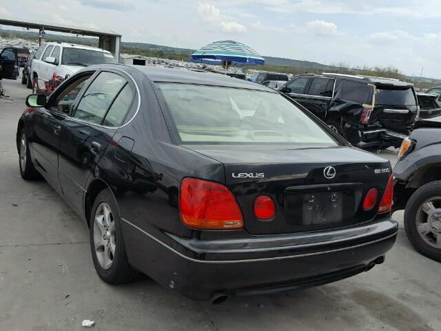 JT8BD69S230181965 - 2003 LEXUS GS 300 BLACK photo 3