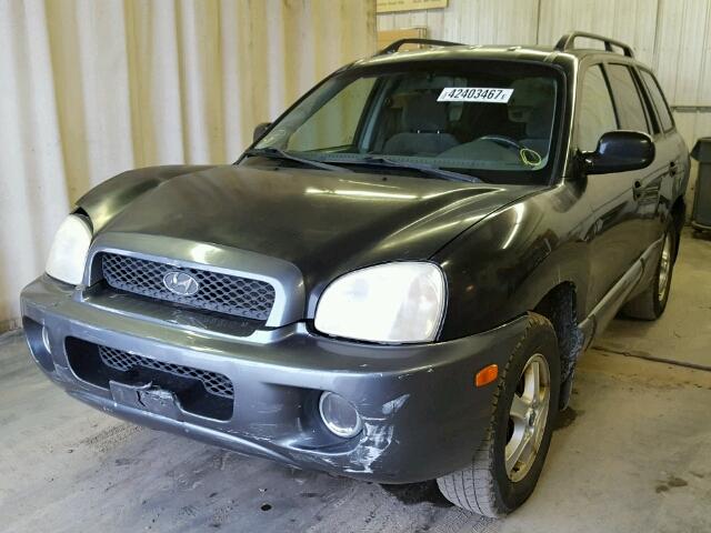 KM8SC13D13U363808 - 2003 HYUNDAI SANTA FE BLACK photo 2