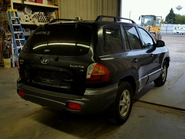 KM8SC13D13U363808 - 2003 HYUNDAI SANTA FE BLACK photo 4