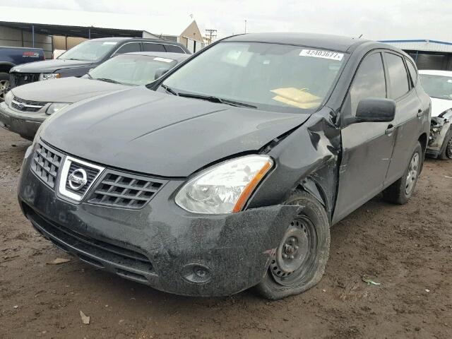 JN8AS58V28W145551 - 2008 NISSAN ROGUE BLACK photo 2