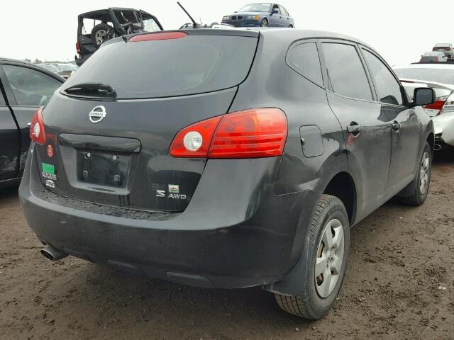 JN8AS58V28W145551 - 2008 NISSAN ROGUE BLACK photo 4