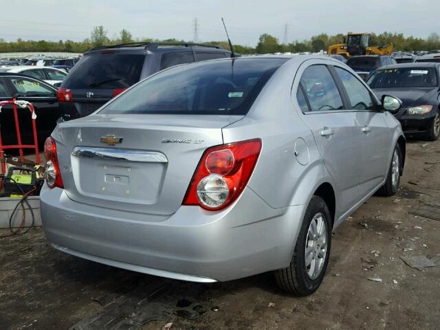 1G1JC5SH2C4163623 - 2012 CHEVROLET SONIC LT SILVER photo 4