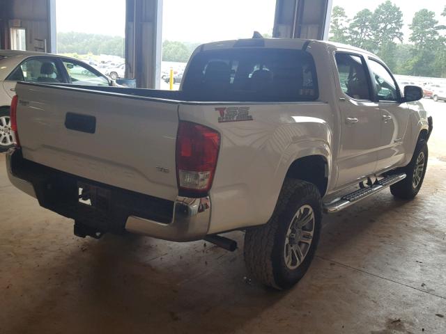 5TFAZ5CN2GX017866 - 2016 TOYOTA TACOMA DOU WHITE photo 4