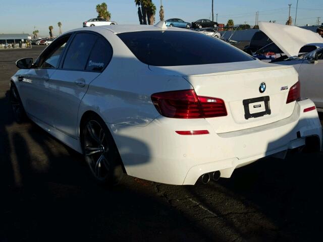 WBSFV9C53ED097825 - 2014 BMW M5 WHITE photo 3