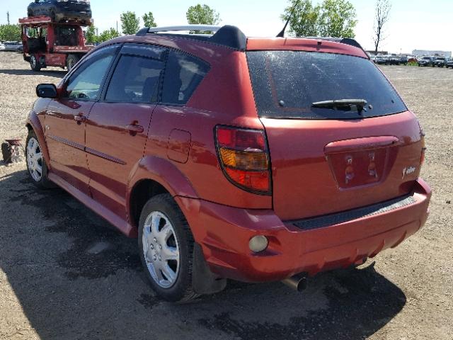 5Y2SL658X6Z463916 - 2006 PONTIAC VIBE RED photo 3