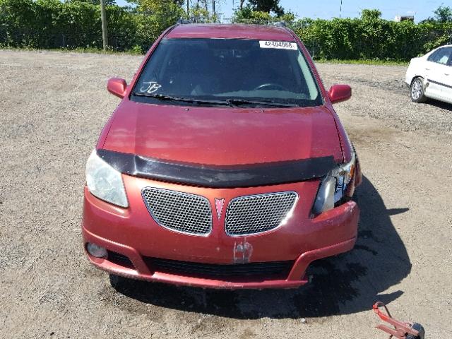 5Y2SL658X6Z463916 - 2006 PONTIAC VIBE RED photo 9