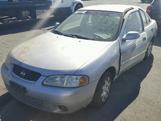 3N1CB51D02L647013 - 2002 NISSAN SENTRA XE SILVER photo 2