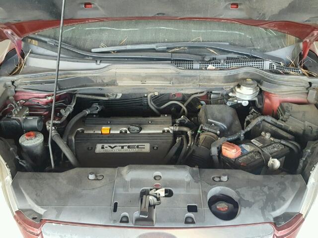 JHLRE38507C053903 - 2007 HONDA CR-V EX RED photo 7