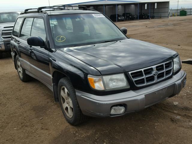 JF1SF6551WH772831 - 1998 SUBARU FORESTER S BLACK photo 1