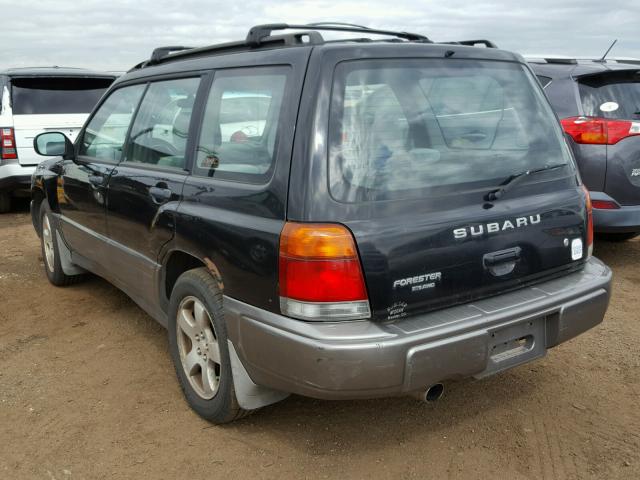 JF1SF6551WH772831 - 1998 SUBARU FORESTER S BLACK photo 3