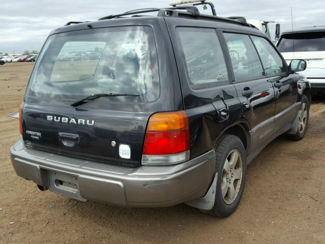 JF1SF6551WH772831 - 1998 SUBARU FORESTER S BLACK photo 4