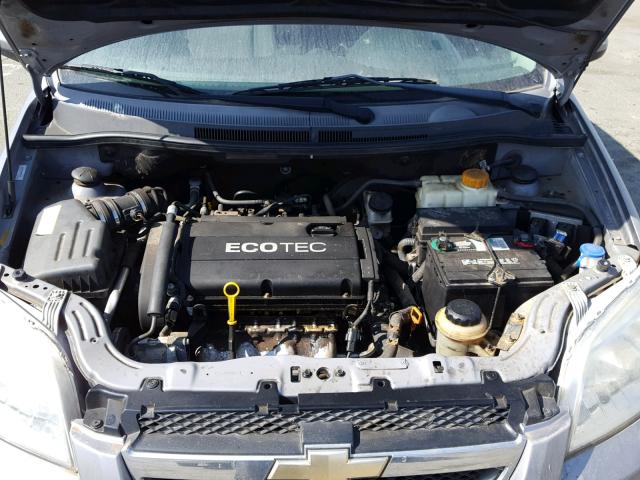 KL1TD5DE3AB087586 - 2010 CHEVROLET AVEO LS GRAY photo 7