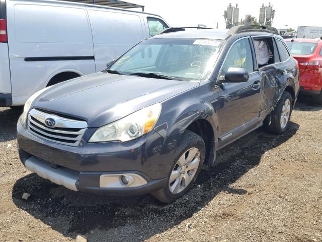 4S4BRDKC4B2398457 - 2011 SUBARU OUTBACK 3. GRAY photo 2