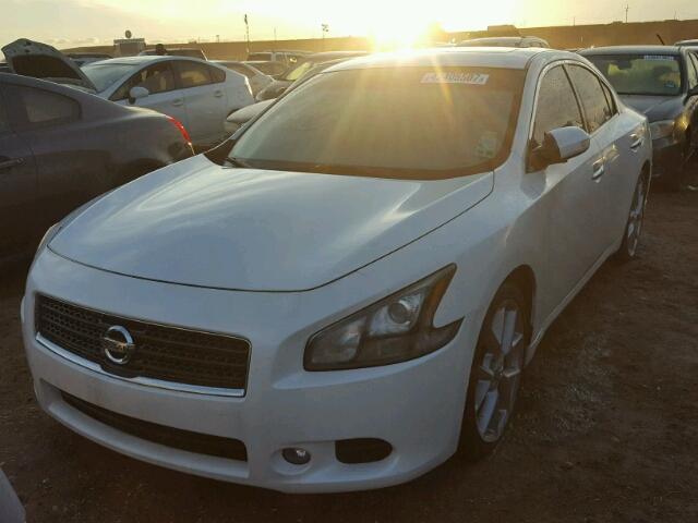 1N4AA5AP5BC831642 - 2011 NISSAN MAXIMA S WHITE photo 2