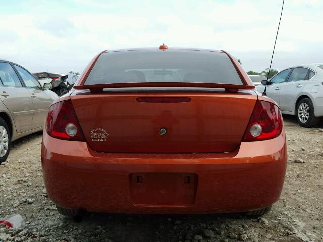 1G1AL52F157552303 - 2005 CHEVROLET COBALT LS ORANGE photo 9