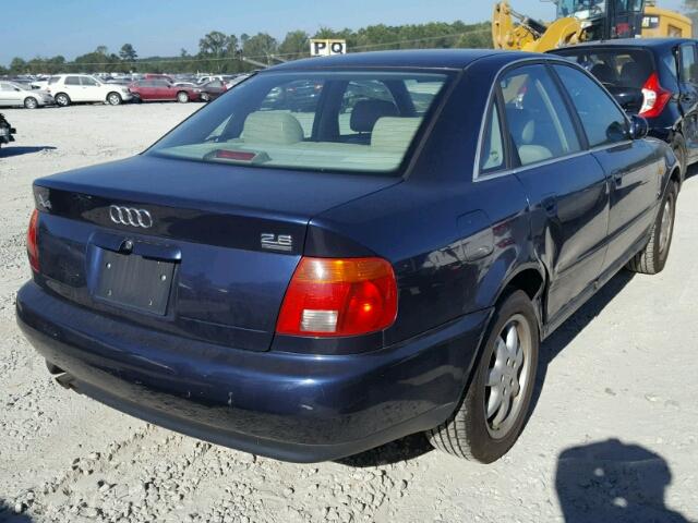 WAUEA88DXVA133632 - 1997 AUDI A4 BLUE photo 4