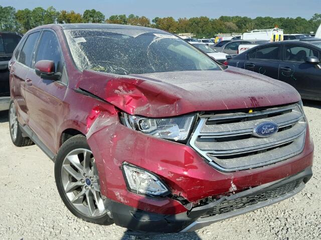 2FMPK3K89GBC51679 - 2016 FORD EDGE TITAN RED photo 1