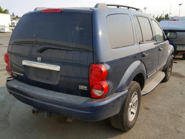 1D4HD58D14F136302 - 2004 DODGE DURANGO LI BLUE photo 4