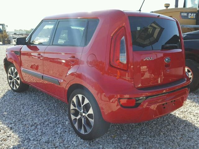 KNDJT2A65D7485713 - 2013 KIA SOUL RED photo 3