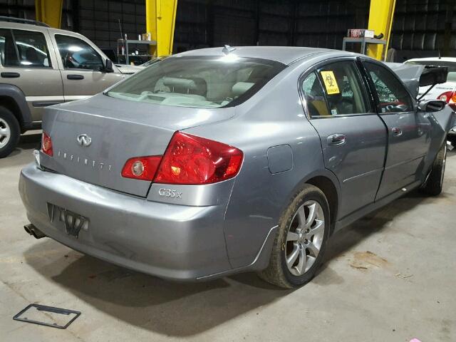 JNKCV51F96M613748 - 2006 INFINITI G35 SILVER photo 4