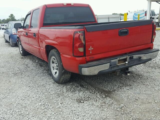 2GCEC13V761348451 - 2006 CHEVROLET SILVERADO RED photo 3