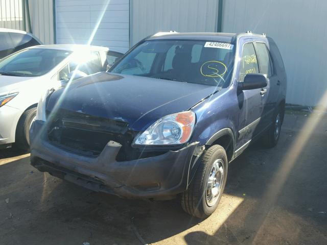 SHSRD78423U126449 - 2003 HONDA CR-V LX BLUE photo 2