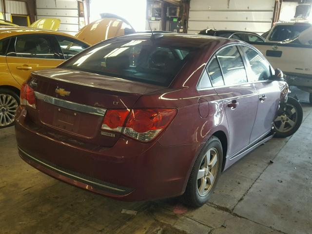 1G1PE5SB7G7126667 - 2016 CHEVROLET CRUZE LIMI RED photo 4