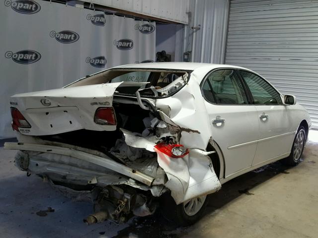 JTHBF30G236016349 - 2003 LEXUS ES WHITE photo 4