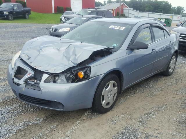 1G2ZF58B274188729 - 2007 PONTIAC G6 VALUE L BLUE photo 2