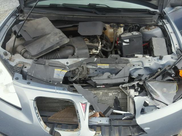 1G2ZF58B274188729 - 2007 PONTIAC G6 VALUE L BLUE photo 7