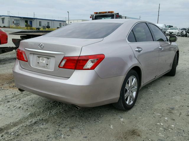 JTHBJ46G872013254 - 2007 LEXUS ES 350 SILVER photo 4