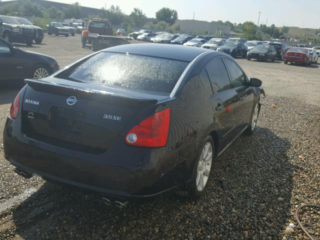 1N4BA41E07C837031 - 2007 NISSAN MAXIMA SE BLACK photo 4