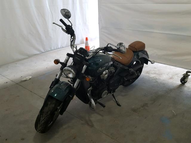 56KMSB005J3124735 - 2018 INDIAN MOTORCYCLE CO. SCOUT GREEN photo 2
