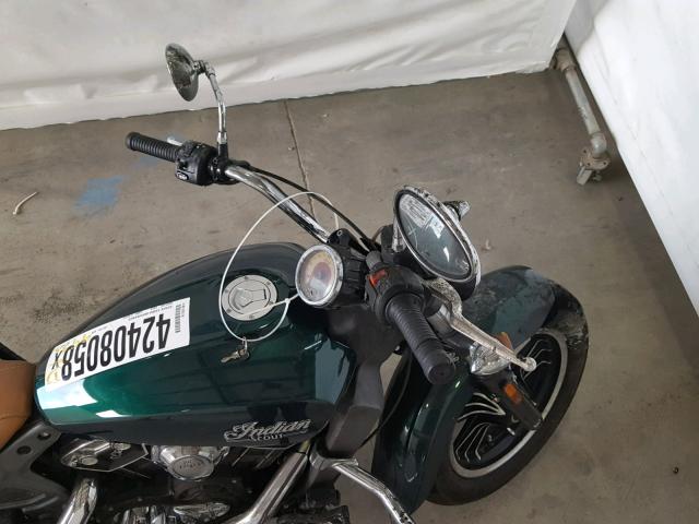 56KMSB005J3124735 - 2018 INDIAN MOTORCYCLE CO. SCOUT GREEN photo 5